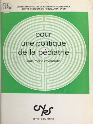 cover image of Pour une politique de la pédiatrie